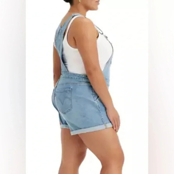 Levi Strauss Plus Size Shortall Overalls - Size 22 - Picture 3 of 11